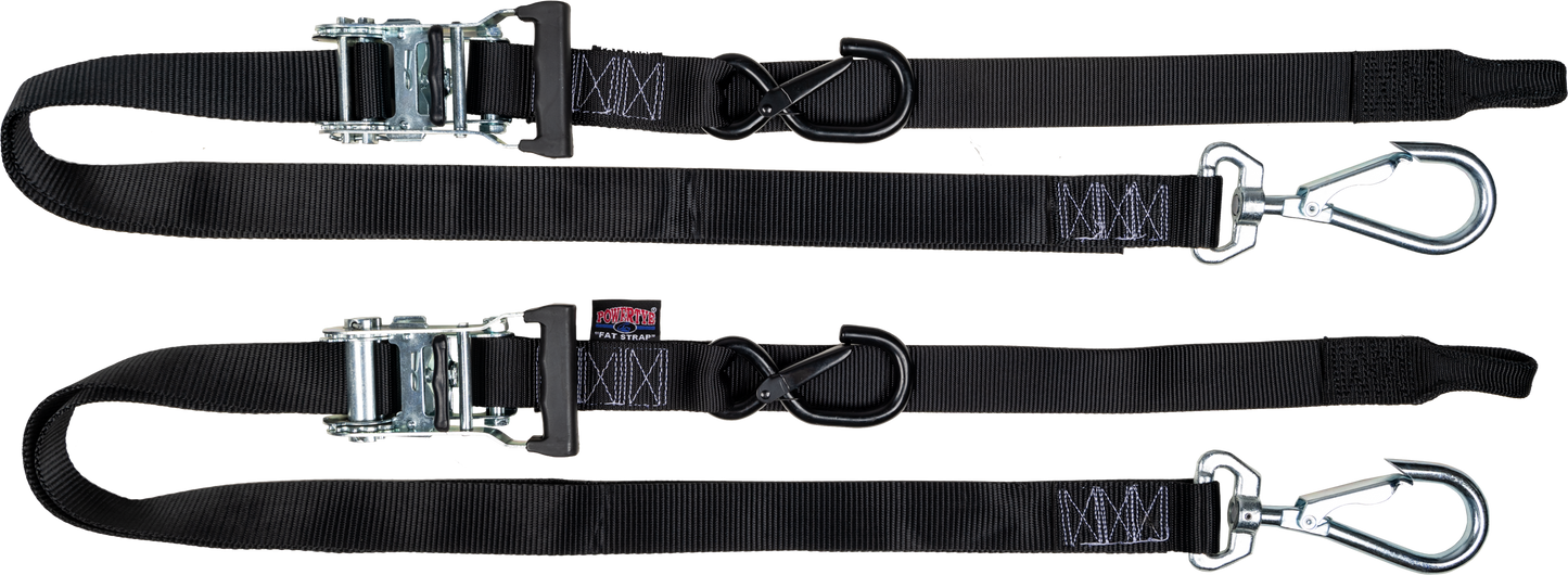 1 1/2 in. Fat Straps w/ soft tie and swivel secure hook