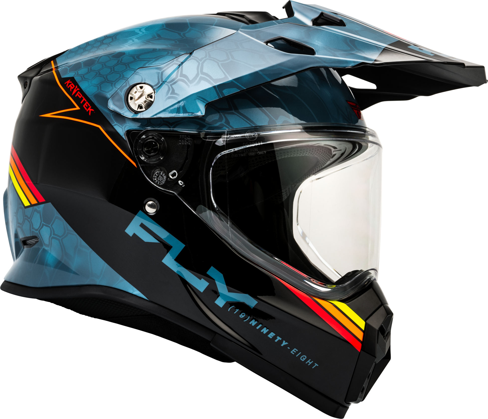 Fly Racing Trekker Kryptek Conceal Helmet Slate/Black/Red Large