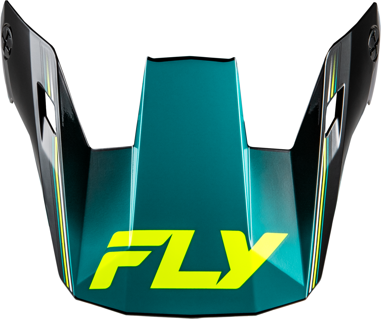Fly Racing Rayce Repeat Helmet Visor Black/Teal/Hi Vis - Extra Small to Large
