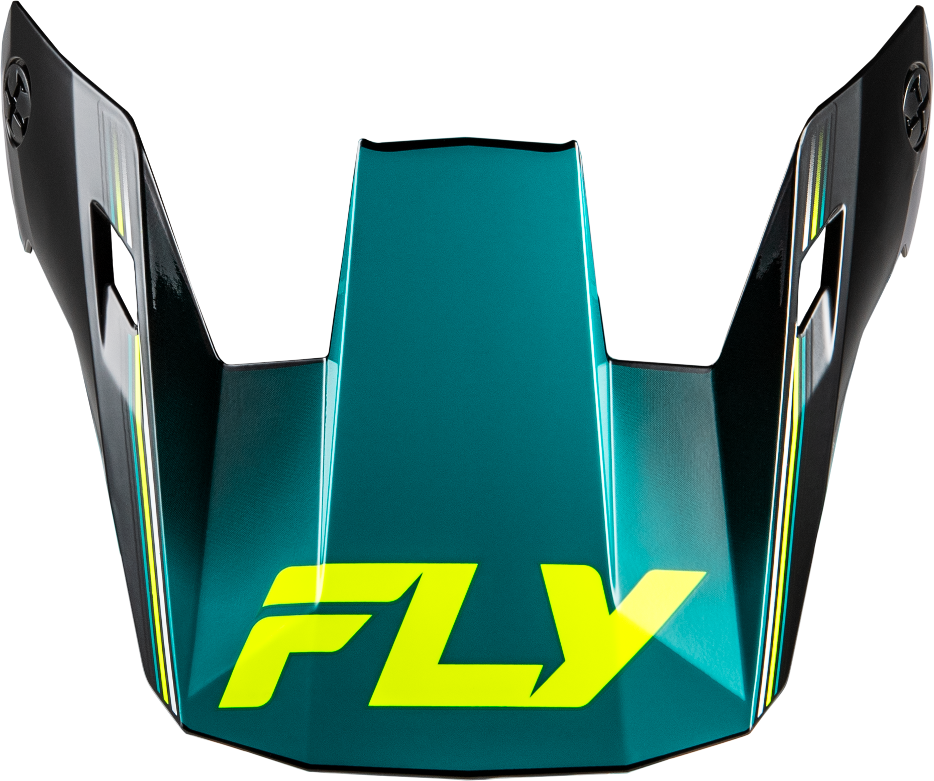 Fly Racing Rayce Repeat Helmet Visor Black/Teal/Hi Vis - Extra Small to Large