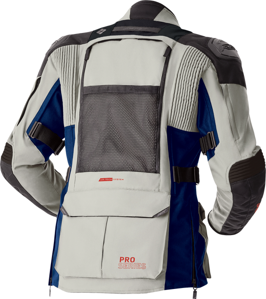 RST Ps Adventure D3O Jacket Silver/Blue Textile - All-Weather Touring Motorcycle Gear