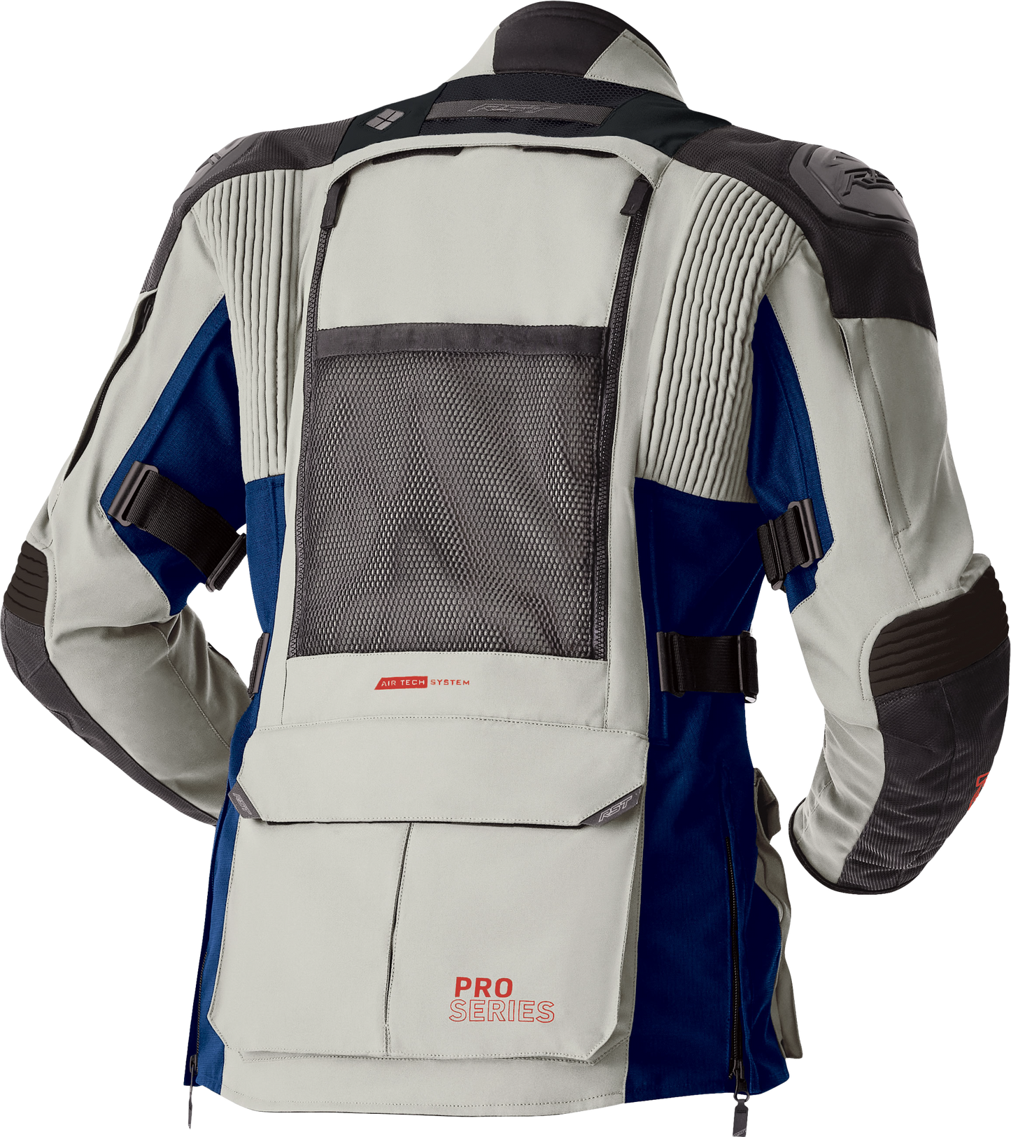 RST Ps Adventure D3O Jacket Silver/Blue Textile Motorcycle Jacket