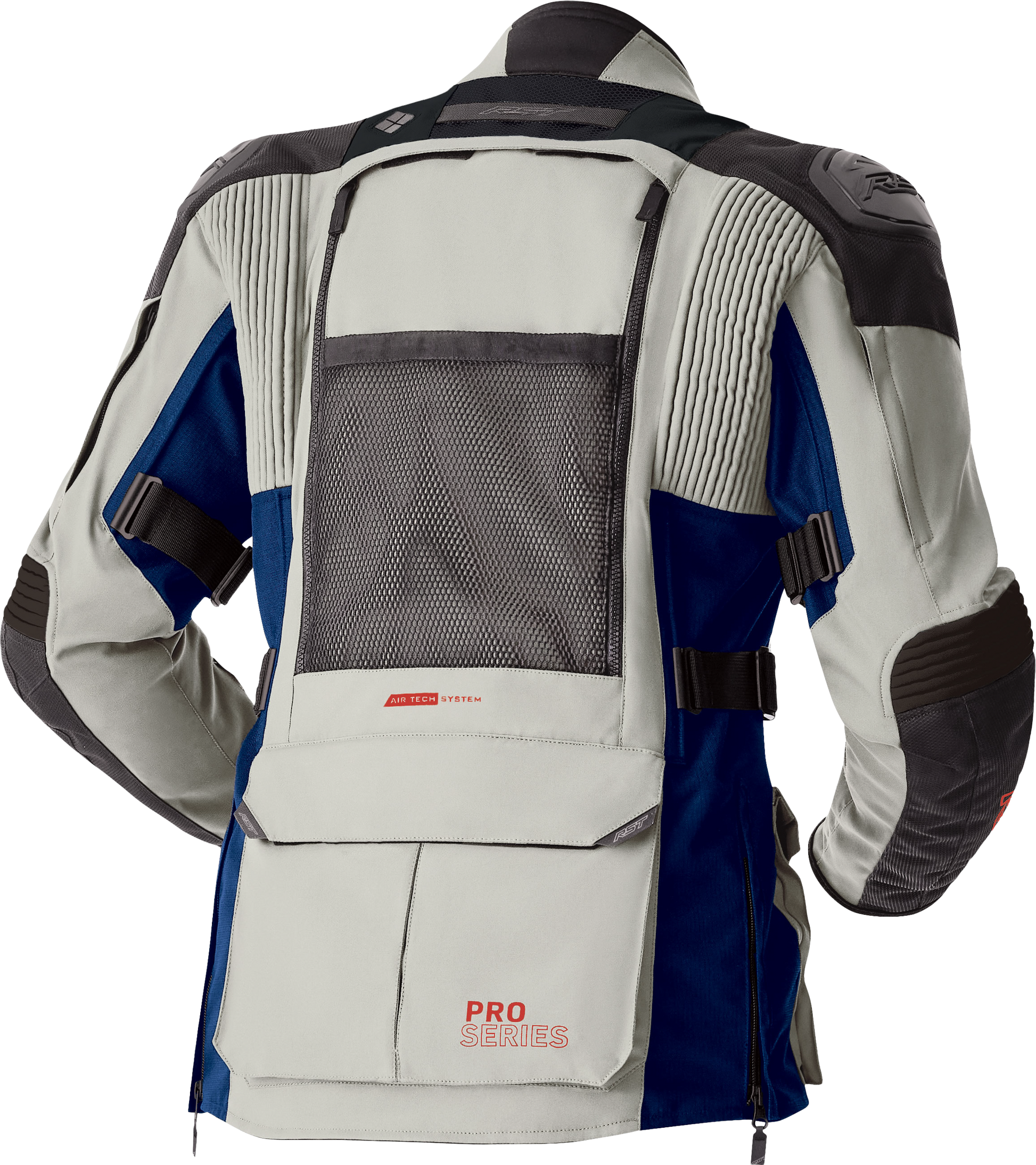 RST Ps Adventure D3O Jacket Silver/Blue Textile Motorcycle Jacket