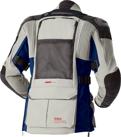 RST Ps Adventure D3O Jacket Silver/Blue Textile Motorcycle Jacket