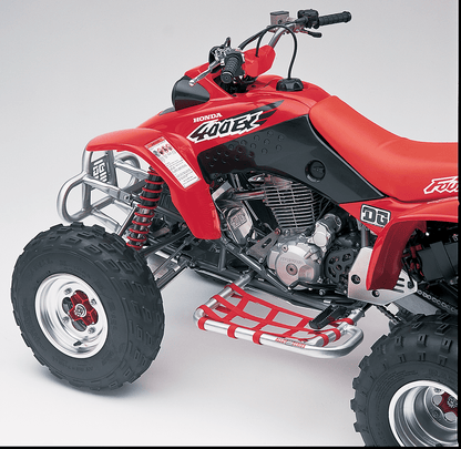 DG Performance Nerf Bars for Honda TRX (1999-2014) – Natural/Red, Part #60-2200 - Kelly Motorsports