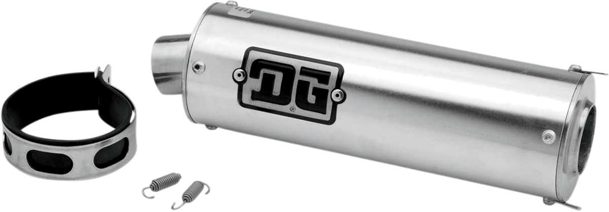 DG Performance Universal 4-Stroke Muffler Round Model 02-9000 - Kelly Motorsports