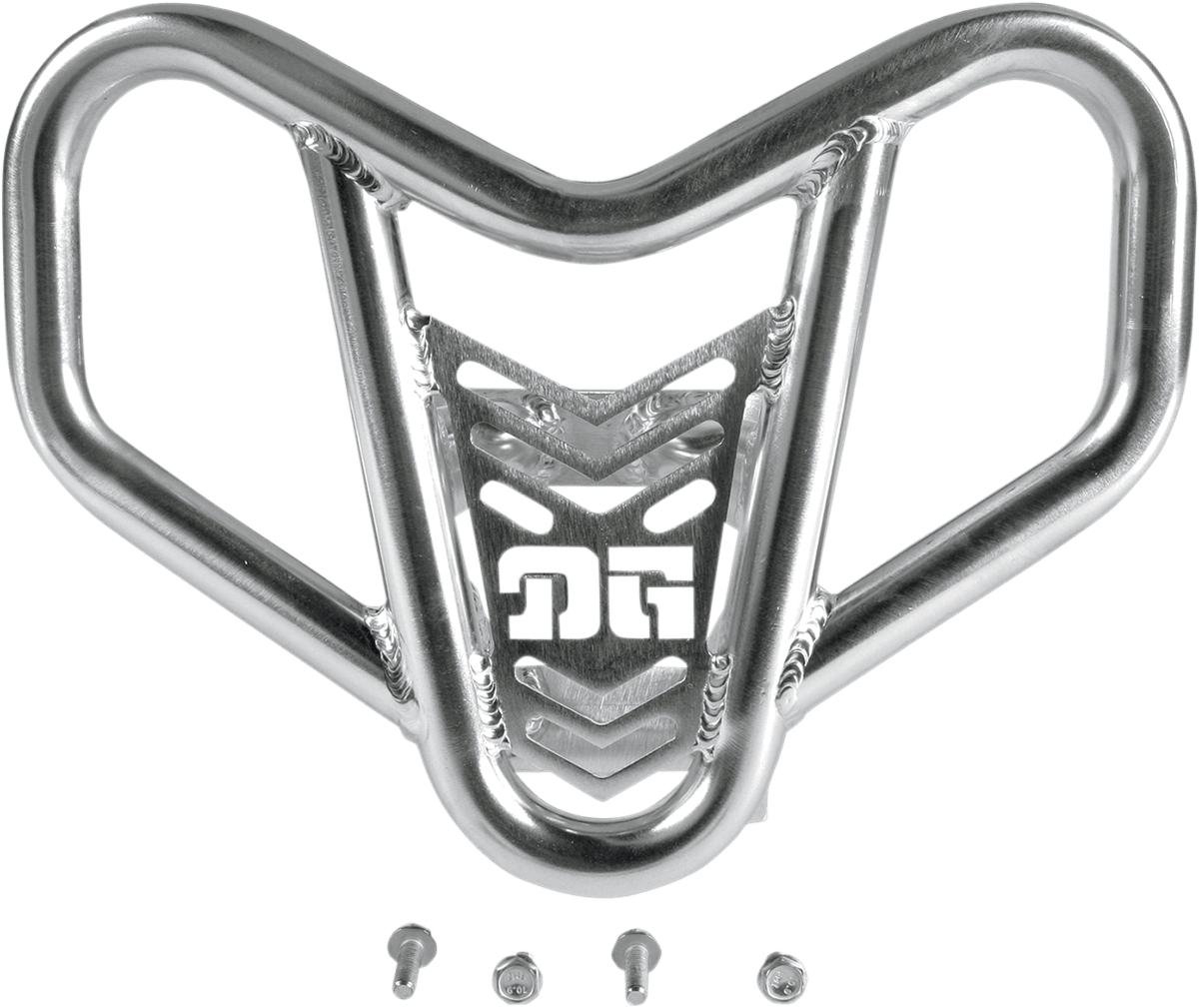 DG Performance V-Pro™ Front Bumper for Yamaha Raptor '04-'13 – Aluminum Alloy Silver - Kelly Motorsports
