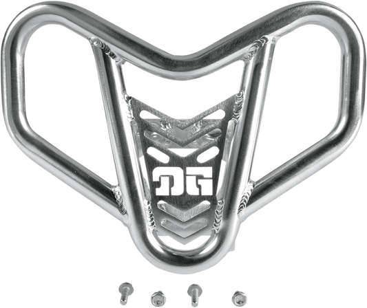 DG Performance V-Pro™ Front Bumper for Yamaha Raptor '04-'13 – Aluminum Alloy Silver - Kelly Motorsports
