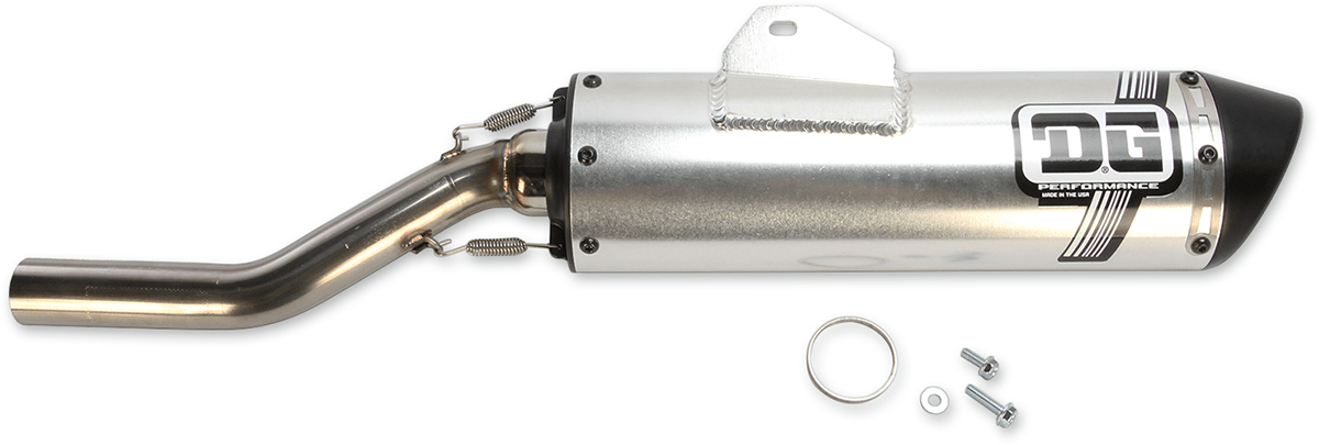 DG Performance V2™ Slip-On Exhaust System Part Number 071-4350 for Enhanced Power and Performance - Kelly Motorsports