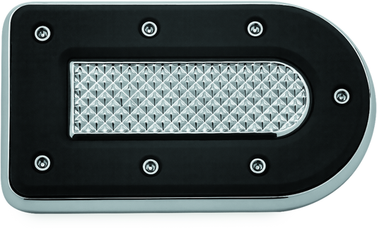 Kuryakyn Heavy Industry Brake Pedal Pad for FL Models with Chrome Finish Part #kur7039