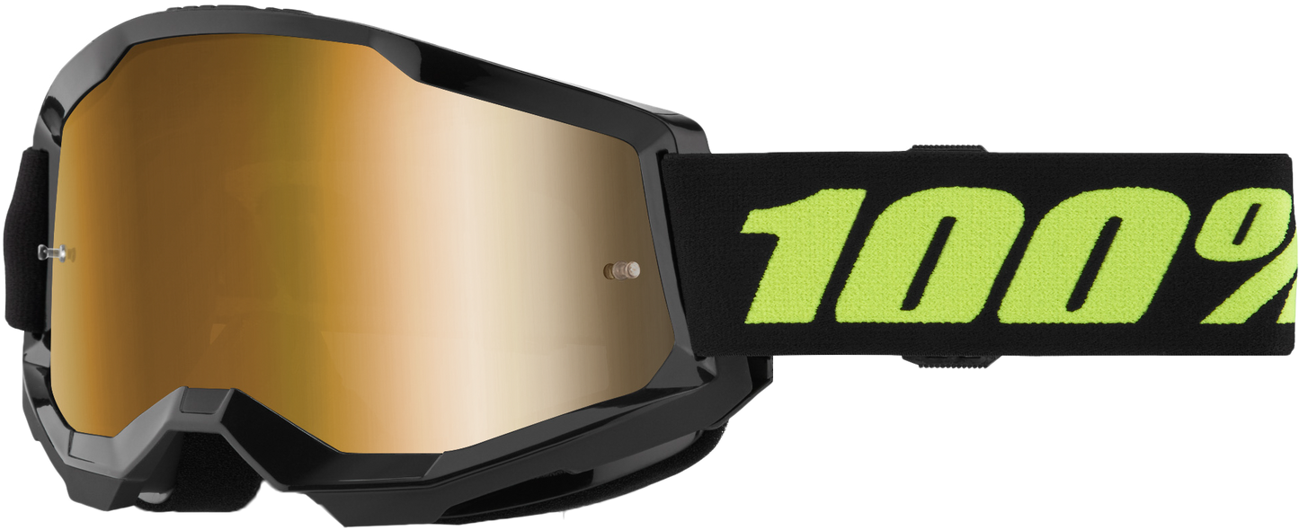 100 Percent Strata 2 Goggle Solar Eclipse Mirror True Gold - Premium Performance Riding Eye Gear