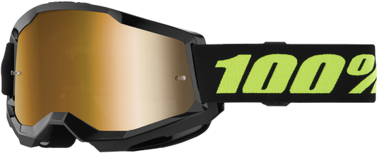100 Percent Strata 2 Goggle Solar Eclipse Mirror True Gold - Premium Performance Riding Eye Gear