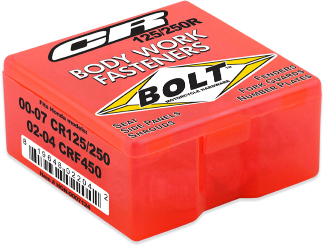 BOLT Full Plastic Fastener Kit for Honda CRF and CR125R Models