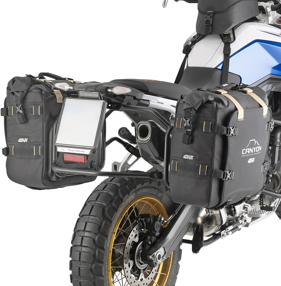 GIVI Canyon Advanced Saddlebags 25L for Enduro & Off-Road Motorcycles - Black (Part GRT720B)