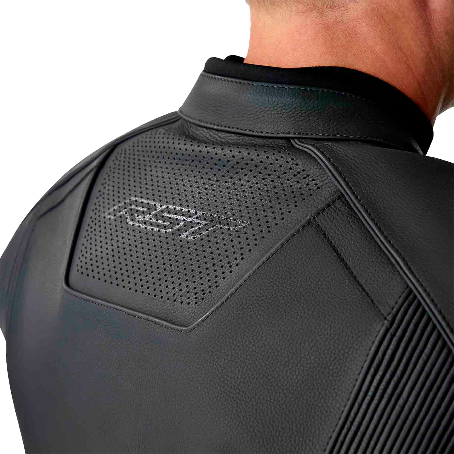 RST S1 D3o Leather Jacket Black - Size 3X, Part Number 103605BLK-50