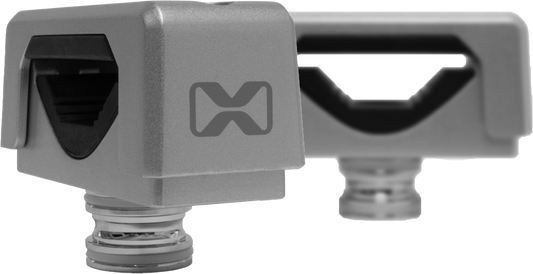 ECOXGEAR Tower Speaker Mount Adapter - 1.0" to 1.5" Square Tube Silver (Part ACC-ETMNTSQ09)