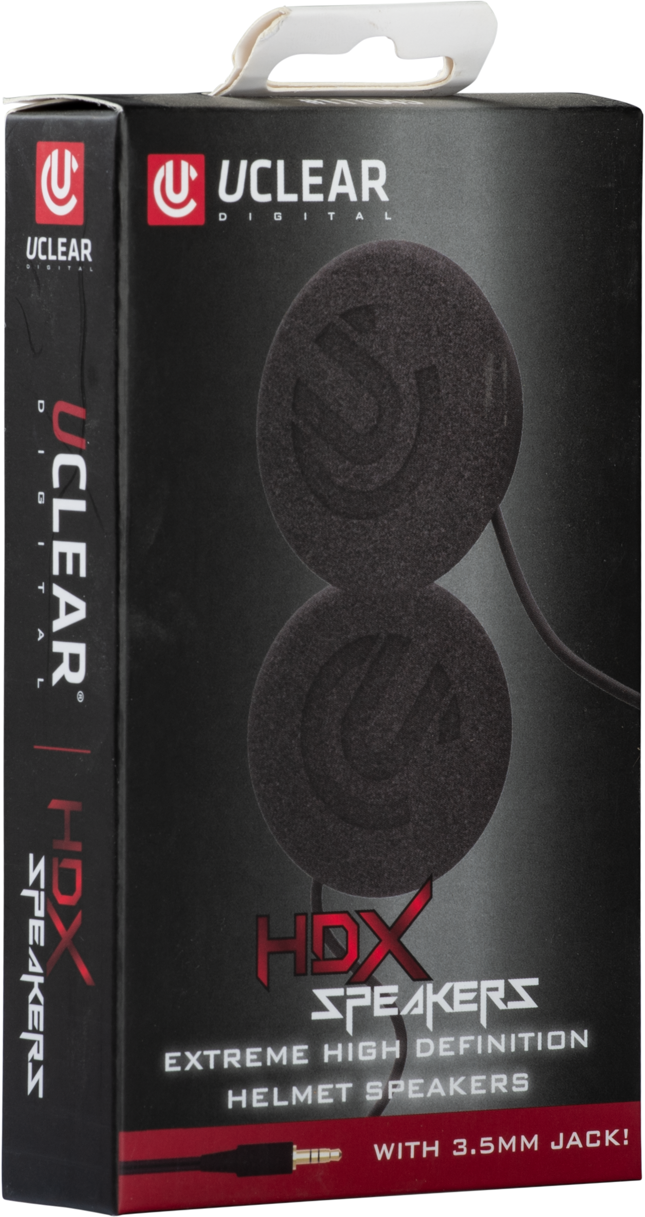 UCLEAR HDX Helmet Speakers with 47mm Drivers and 3.5mm Jack