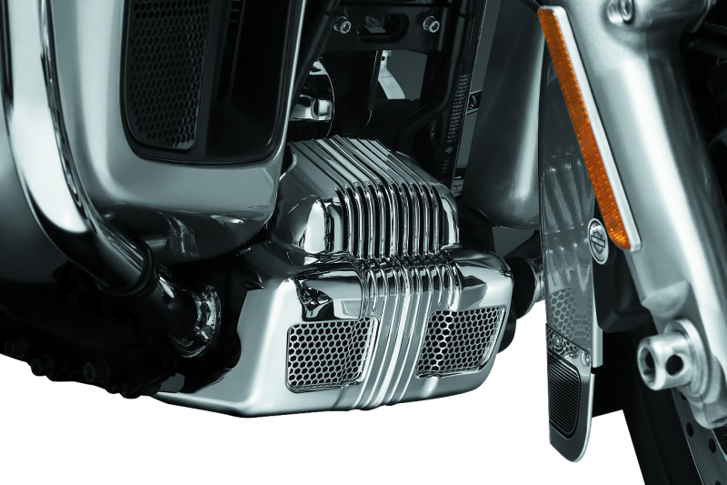 Kuryakyn Coolant Pump Cover for 2014-2016 Harley Davidson Ultra Touring Models Chrome Part #KUR7677
