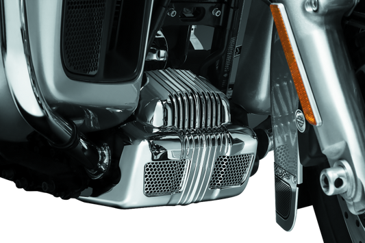 Kuryakyn Coolant Pump Cover for 2014-2016 Harley Davidson Ultra Touring Models Chrome Part #KUR7677