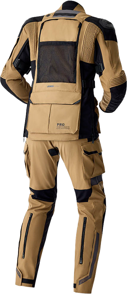 RST Ps Adventure D3O Jacket Sand and Black - All-Weather Touring Motorcycle Jacket with Removable Layers and CE AA Certification