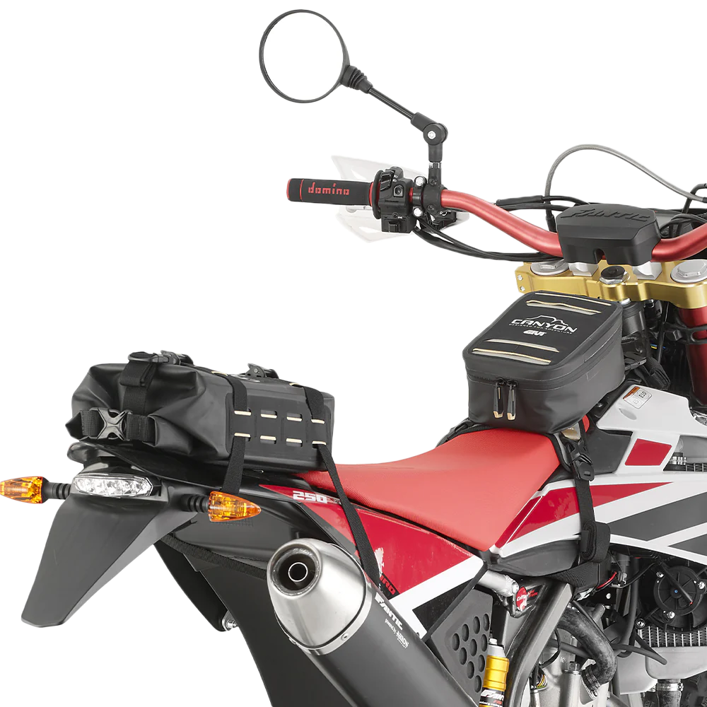 GIVI Canyon Adv Cargo Bag 4L Engine Guard and Tail Bag for Off-Road Motorcycles