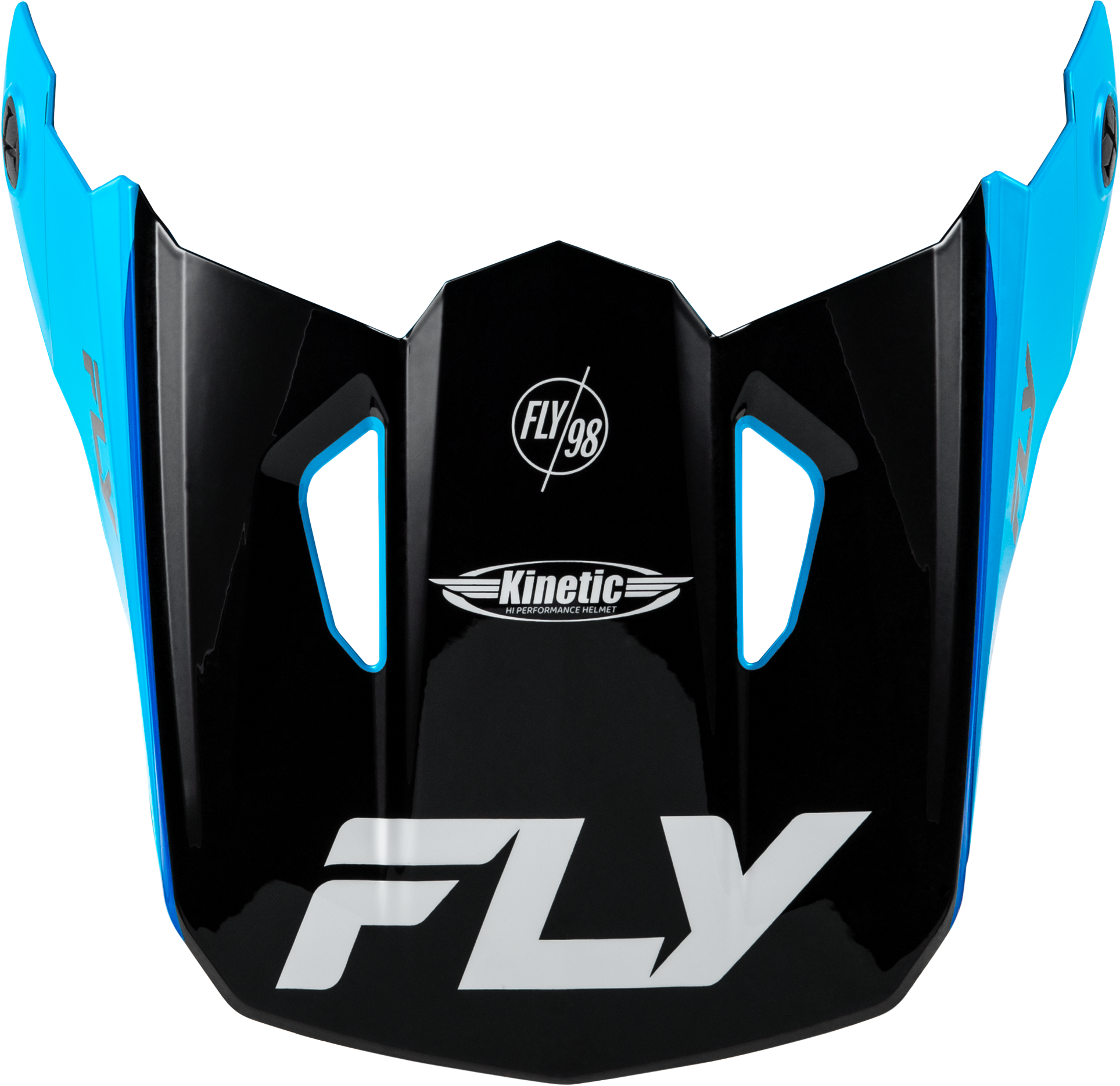 Fly Racing Kinetic Rally Helmet Visor Blue/Black/White for XS/S Sizes