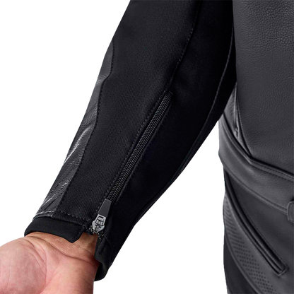 RST Tractech Evo D3o Leather Jacket White/Black - Small