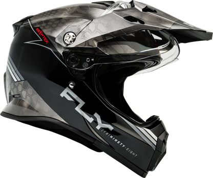 Fly Racing Trekker Kryptek Conceal Helmet Black/Grey/White Small