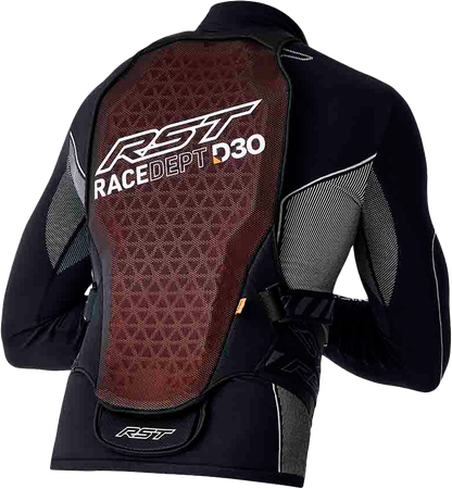RST Race Department D30 Harness Back Large - Adjustable TPR Braces and Memory Foam Coccyx Protection
