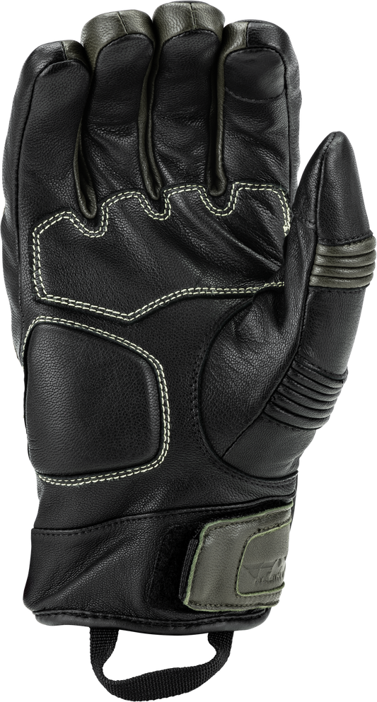 Fly Racing Surveyor Gloves Od Green 2X – Durable Leather Work Gloves with Weatherproof Technology