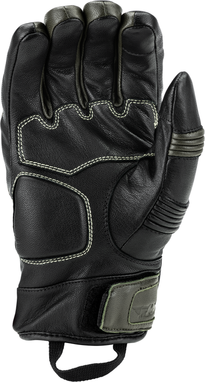 Fly Racing Surveyor Gloves Od Green 4X – Weatherproof Motorcycle Gloves with CE Level 2 Knuckle Protection