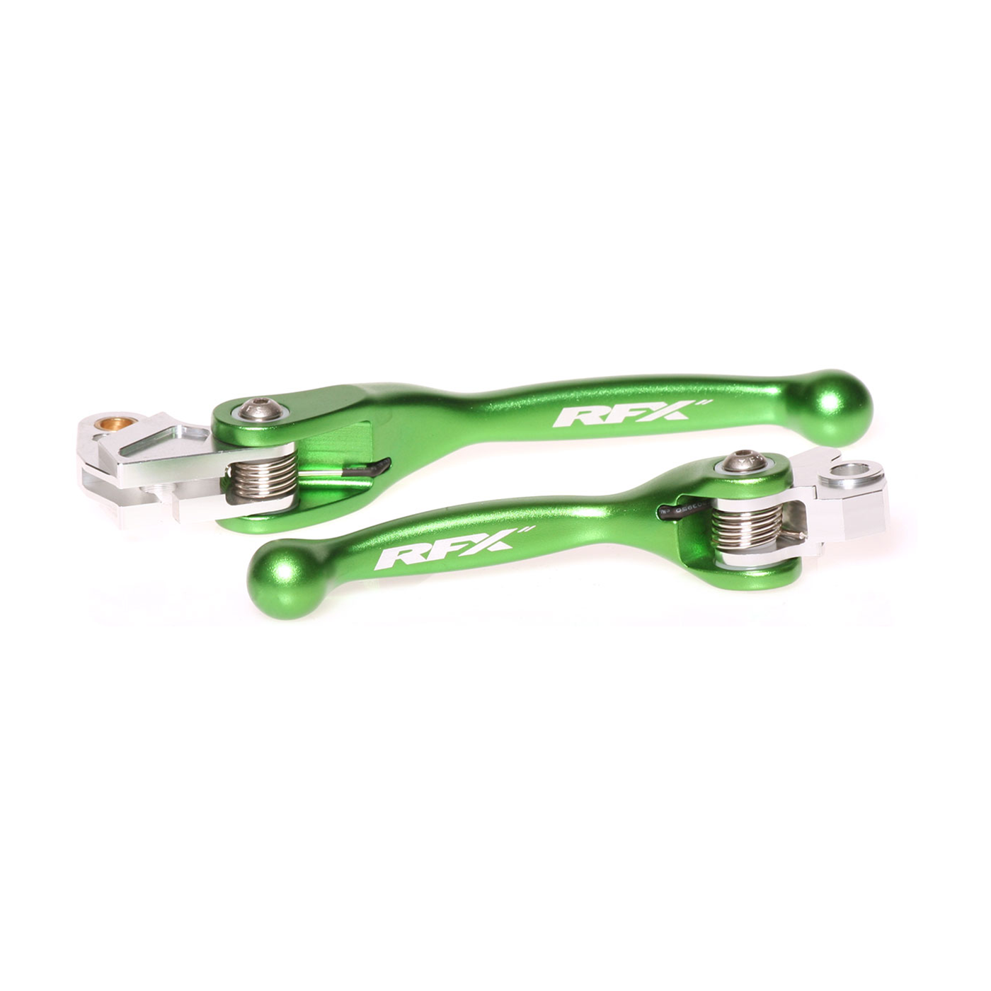 RFX Flexible Lever Set Green for Kawasaki and Suzuki FXFL 30100 55GN