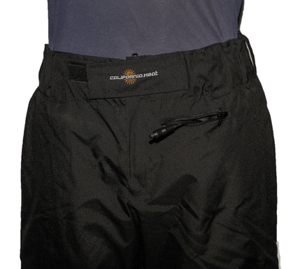 California Heat 12V Streetrider Outer Pants Black 2XL – Heated Motorcycle Gear with Level 1 Armor and Waterproof Design
