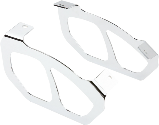 SADDLEBAG LID GUARDS CHROME KAW NOMAD/VOYAGER 1700