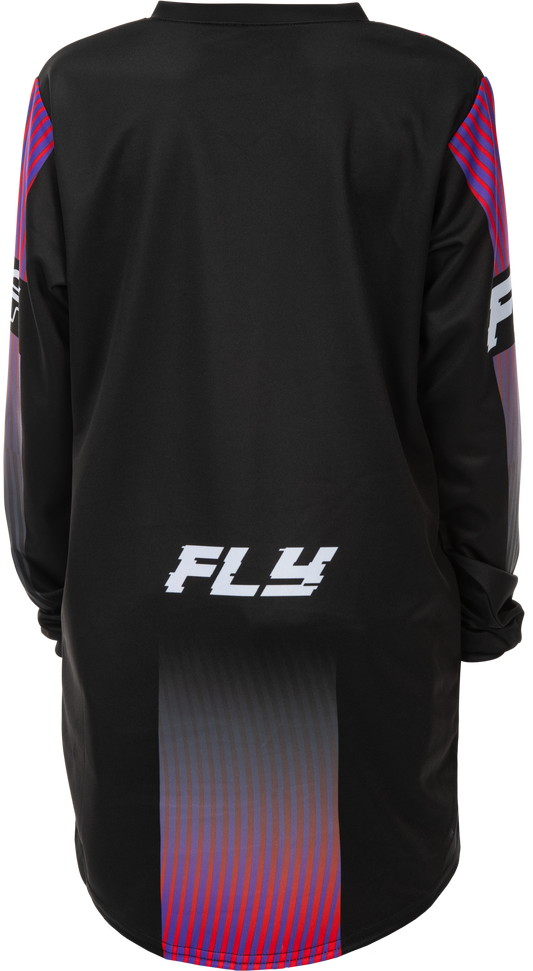 FLY RACING YOUTH F-16 JERSEY BLACK/RED/PURPLE YXL'YXL
