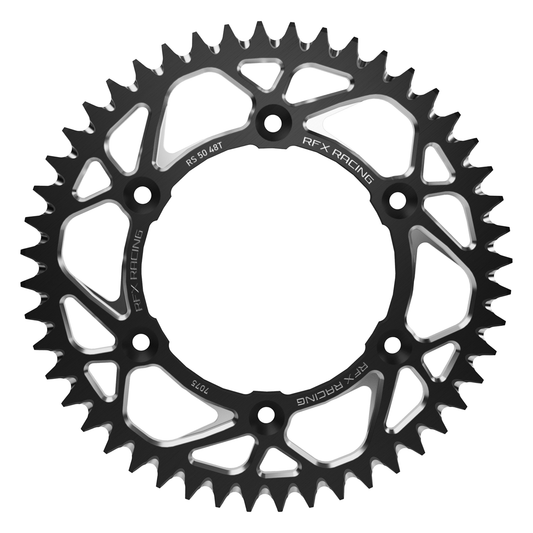 RFX Aluminum Rear Sprocket 50 Teeth for Yamaha - Black (Part Number FXRS 31-50 99BK)