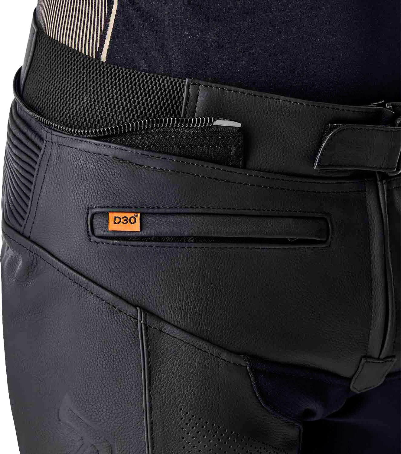 RST T2 D3o Leather Pants Black Medium - Durable Motorcycle Riding Gear