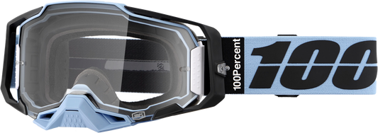 100-Percent Armega Goggle with Petros Clear Lens – Impact-Resistant Motocross Goggles