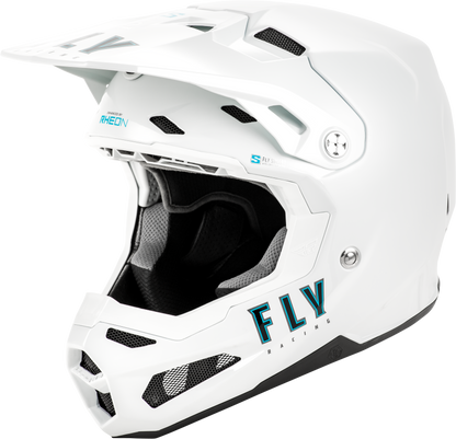 FLY RACING YOUTH FORMULA S CARBON SOLID HELMET WHITE YL'YL