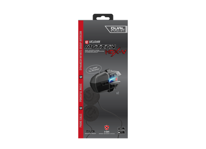 UCLEAR Motion HDX-V Dual Kit Helmet Audio System with Crash Detection and Long Battery Life