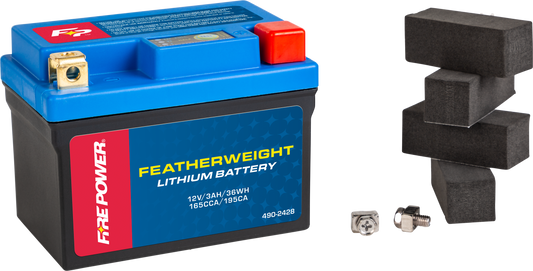 FIRE POWER Featherweight Lithium Battery HJTZ5SL-FPZ-B - 12V 36Wh, 165 CCA