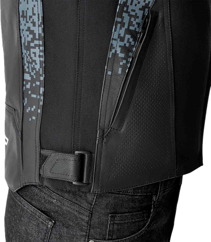 RST Ps Supersport K D3O Leather Motorcycle Jacket – Grey/Black, Size Small