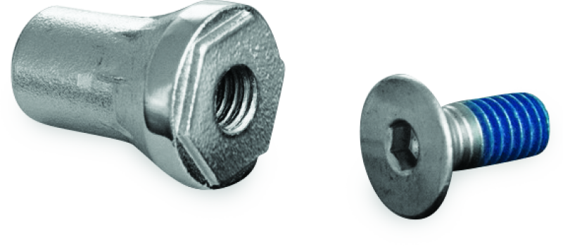 Kuryakyn Replacement Tapered Peg Mount with Screw – Chrome for Motorcycle Footpegs