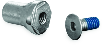 Kuryakyn Replacement Tapered Peg Mount with Screw – Chrome for Motorcycle Footpegs