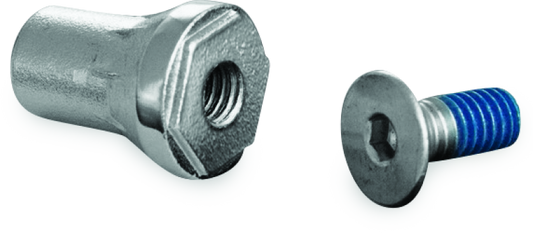 Kuryakyn Replacement Tapered Peg Mount with Screw – Chrome for Motorcycle Footpegs