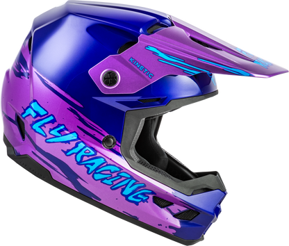 FLY RACING YOUTH KINETIC SURGE HELMET PINK/PURPLE/TEAL YL'YL