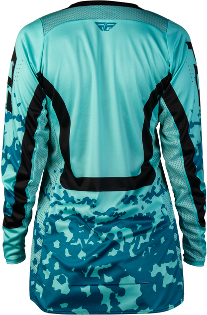 Women's Lite Flake Jersey Aqua/Teal/Black Sm