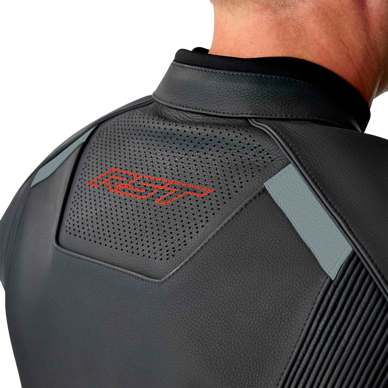 RST S1 D3o Leather Jacket Black, Gray & Red XL – Stylish Motorcycle Gear