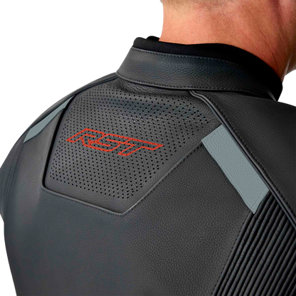RST S1 D3o Leather Jacket Black, Gray & Red XL – Stylish Motorcycle Gear