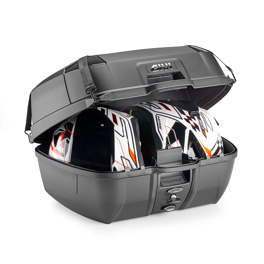 GIVI B45B+ Monolock Top Case 45L Matte Black – Durable Motorcycle Luggage Solution